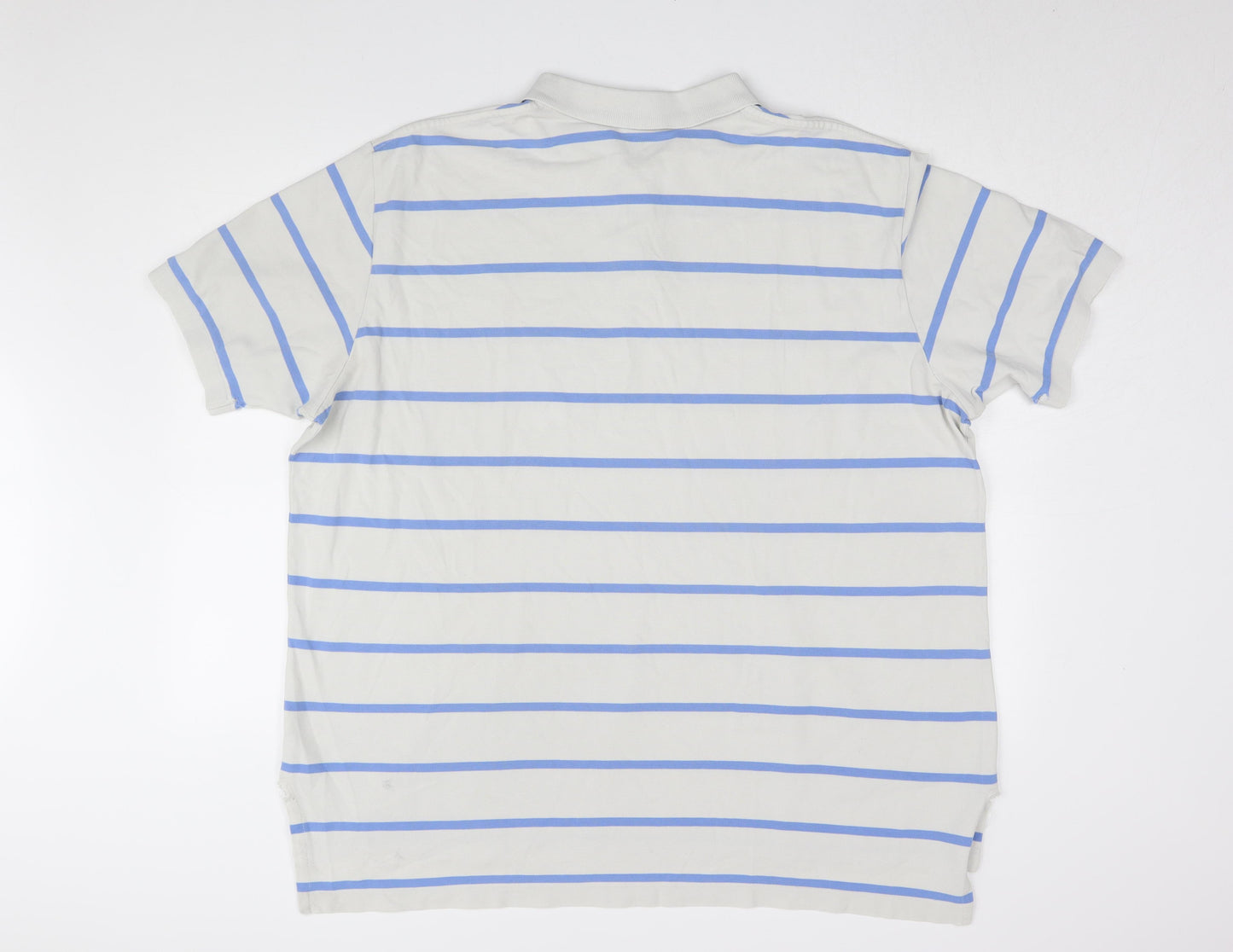 Ralph Lauren Men's Beige 2XL Striped Polo Shirt