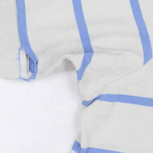 Ralph Lauren Men's Beige 2XL Striped Polo Shirt