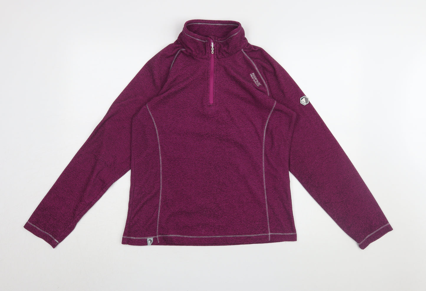 Regatta Women's Purple 1/2 Zip Sweatshirt Size 10
