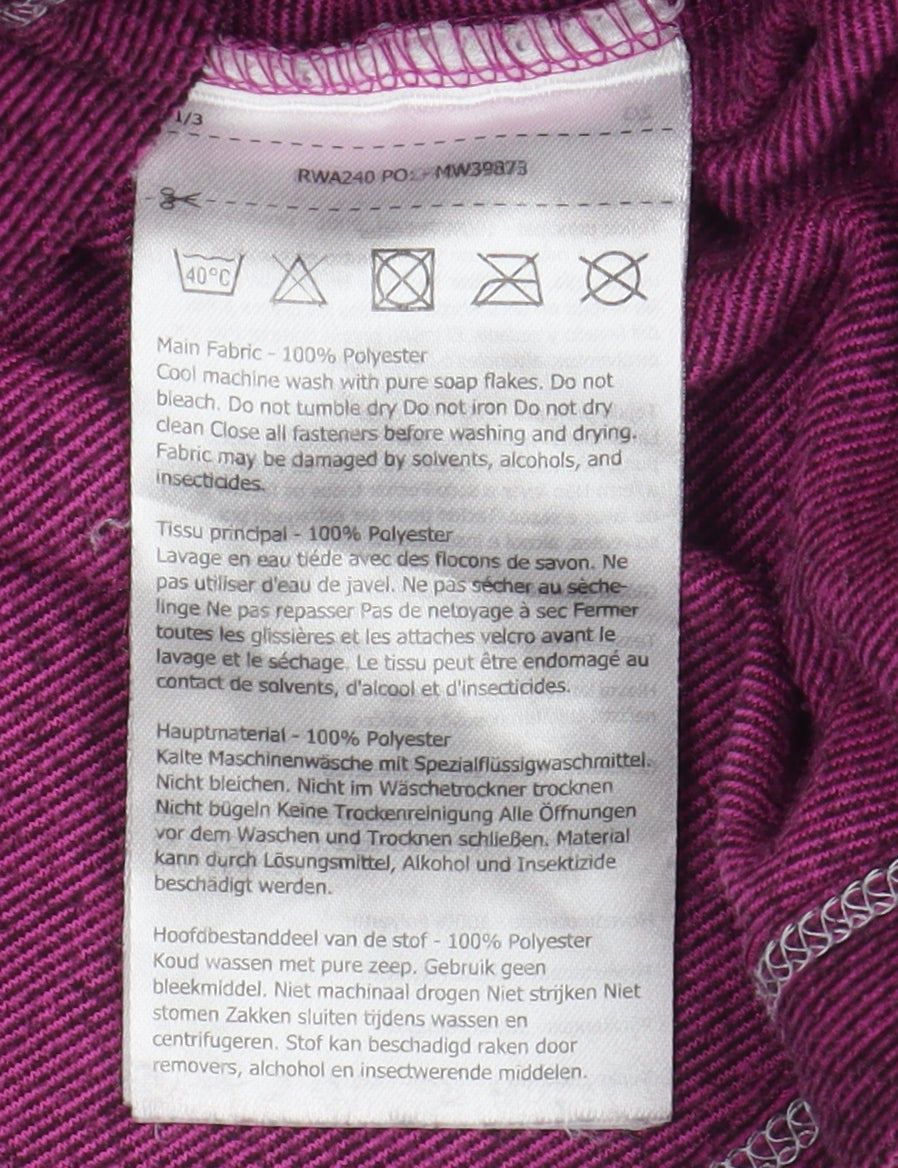 Regatta Women's Purple 1/2 Zip Sweatshirt Size 10