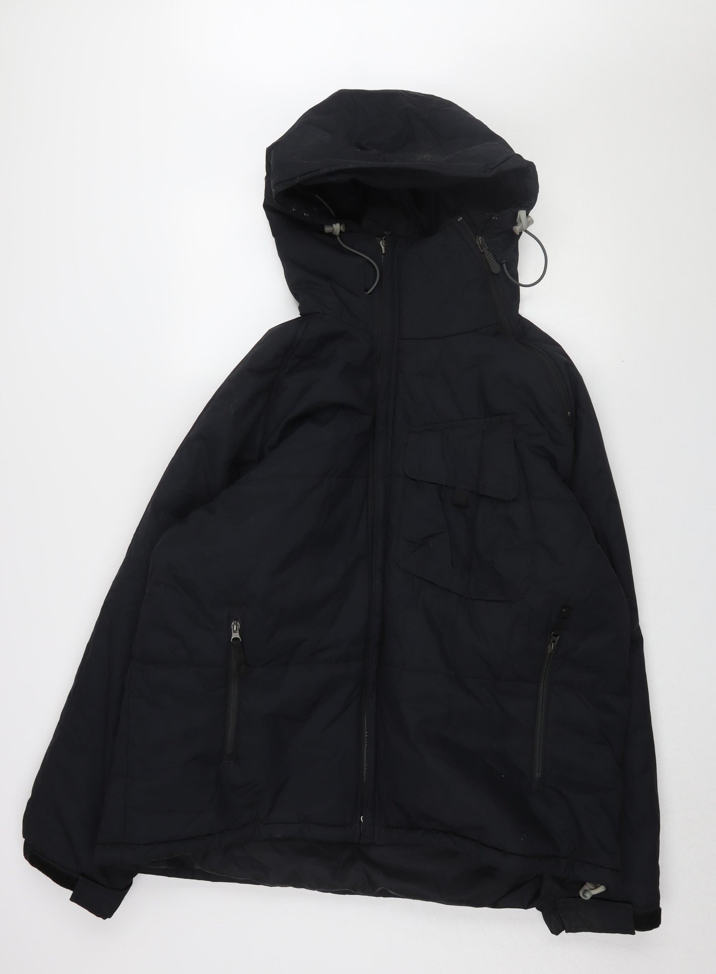 Nike Men's Black Hooded Parka Jacket Size L