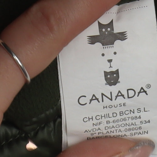Canada House Girls Green Heart Puffer Jacket 24M