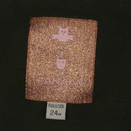 Canada House Girls Green Heart Puffer Jacket 24M