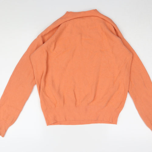 Oliver Bonas Women's Orange Pullover Jumper Size 8