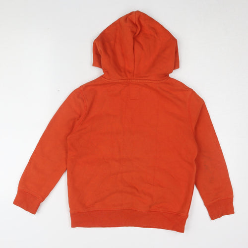 GAP Boys Orange Pullover Hoodie M with Logo, Sports Casual
