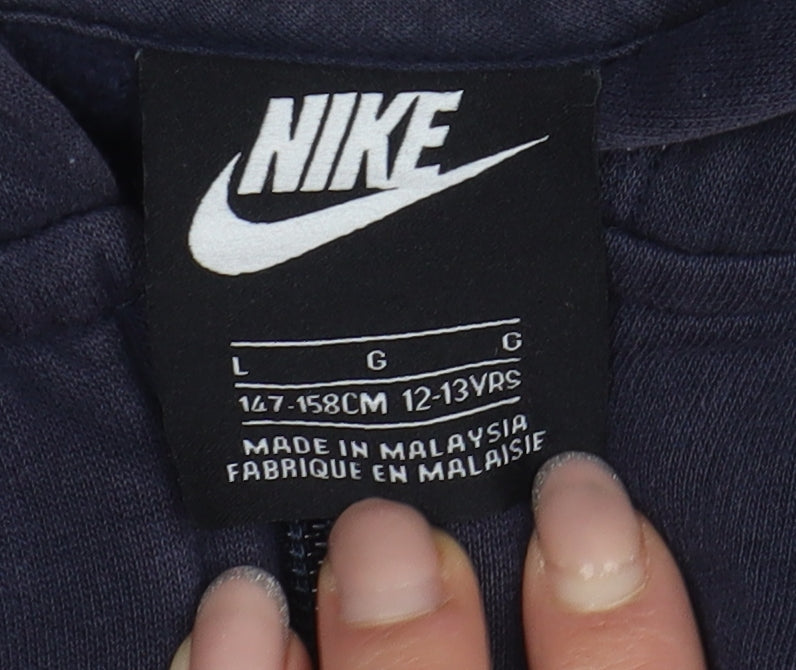 Nike Boys Blue Hoodie Jacket 12-13 Years