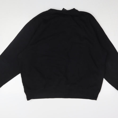 Nike Men's Black Logo Pullover Sweatshirt L