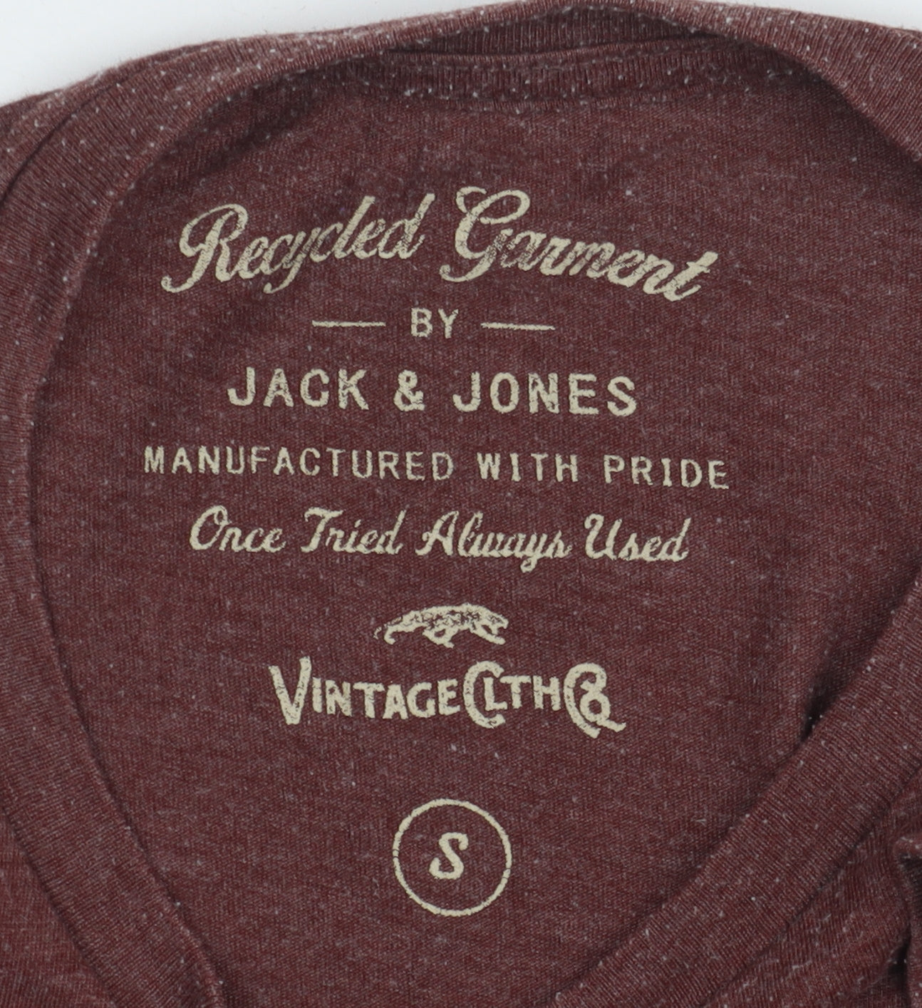 Jack & Jones Men's Brown Graphic T-Shirt Size S