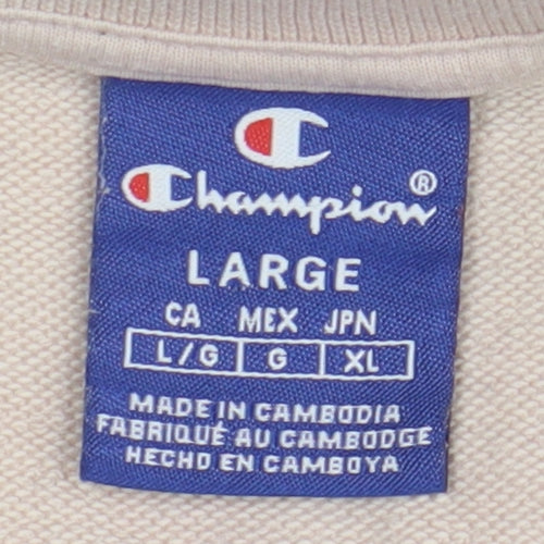 Champion Women's Beige Large Pullover Sweatshirt