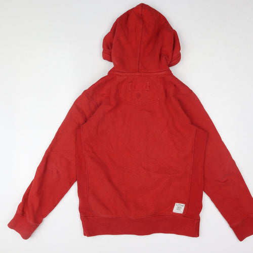 FatFace Men's Red Hooded Jacket, Size S, Casual Style