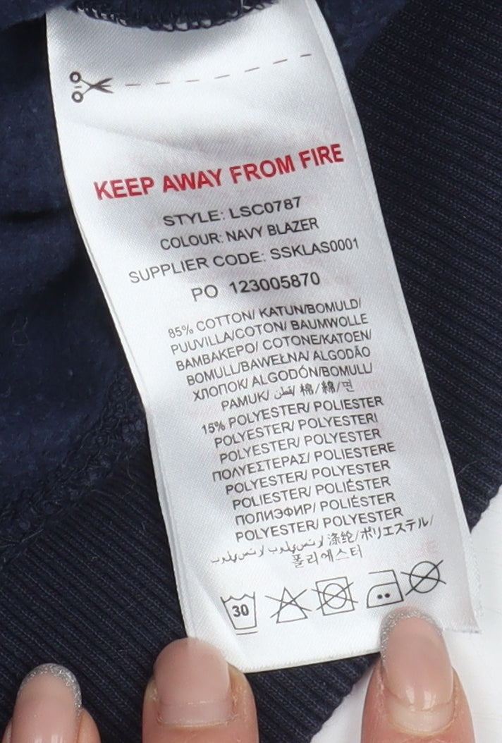 Lyle & Scott Boys Blue Bomber Jacket 15-16 Years