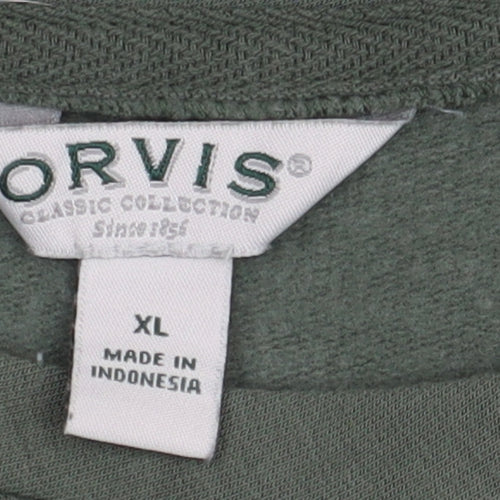 Orvis Women's Green XL Sweatshirt, Modal Blend
