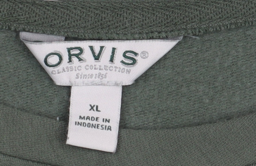 Orvis Women's Green XL Sweatshirt, Modal Blend