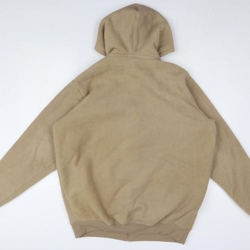 Cotton Traders Men's Beige Hooded Jacket L Fleece