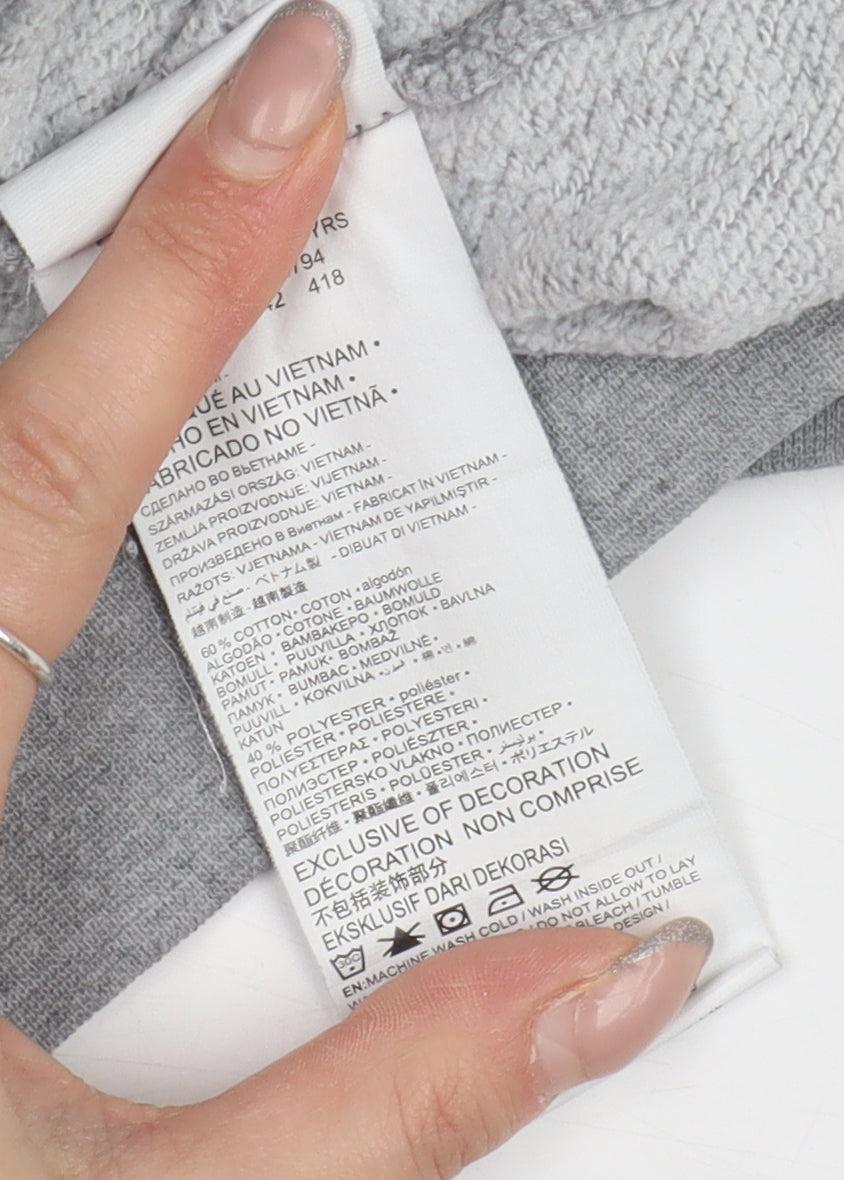 Nike Boys Grey Pullover Hoodie 5-6 Years - Comfy & Stylish