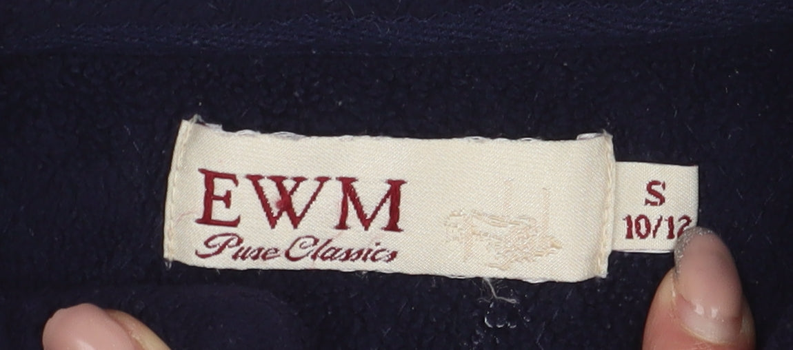 EWM Women's Black Sleeveless Waistcoat, Size S