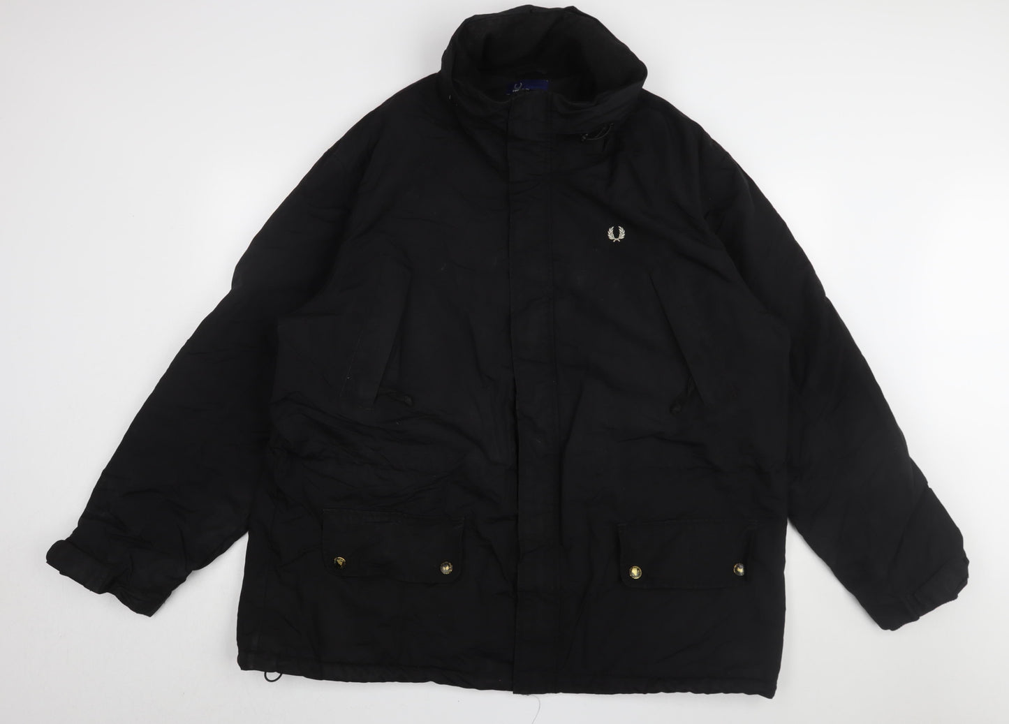 Fred Perry Men's Black 2XL Parka Jacket