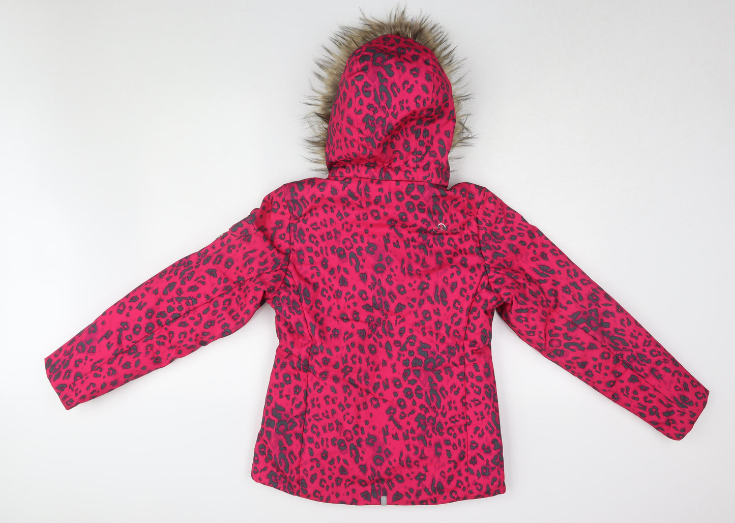 Dare 2b Girls Pink Puffer Jacket 11-12 Years Animal Print