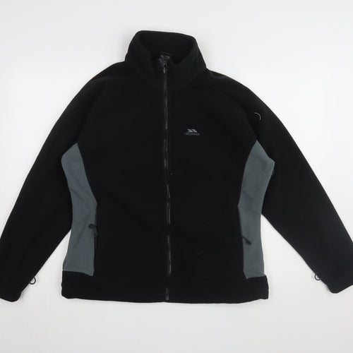 Trespass Men's Black Fleece Jacket L - Casual Outdoor Coat