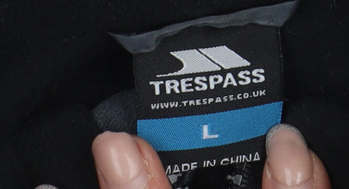Trespass Men's Black Fleece Jacket L - Casual Outdoor Coat