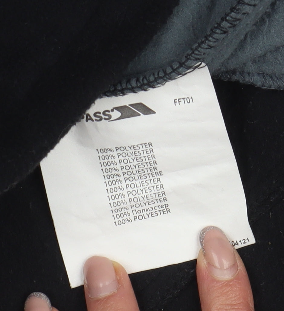 Trespass Men's Black Fleece Jacket L - Casual Outdoor Coat