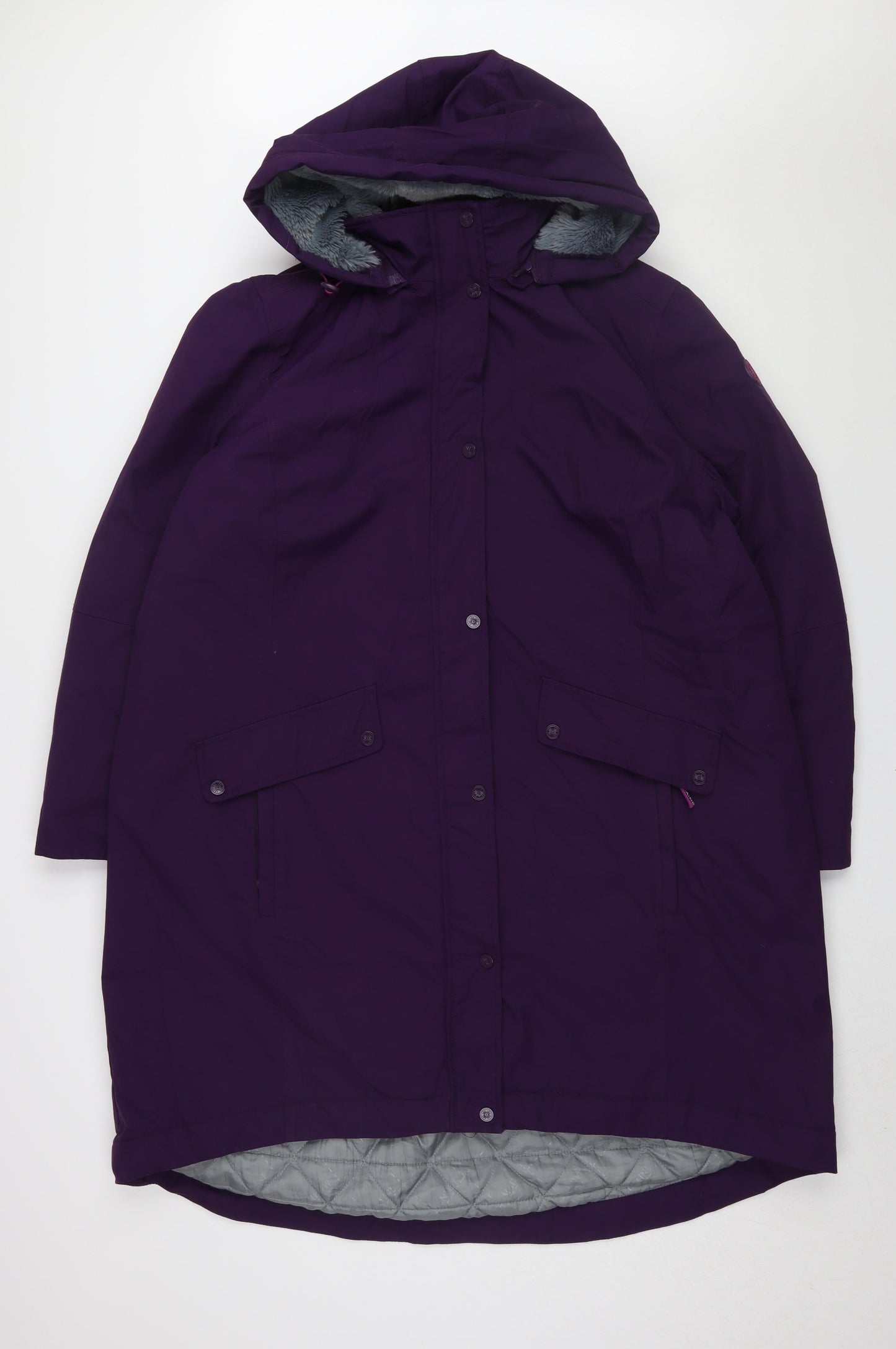Maine Women's Plus Purple Parka Coat Size 22