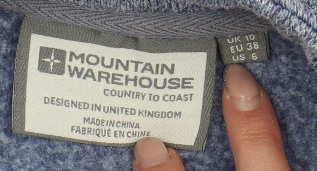 Mountain Warehouse Women's Blue Fleece Jacket 10