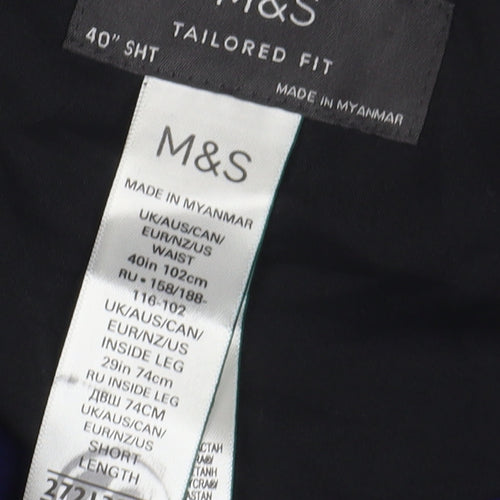 Marks and Spencer Men's Blue Dress Pants Size 40
