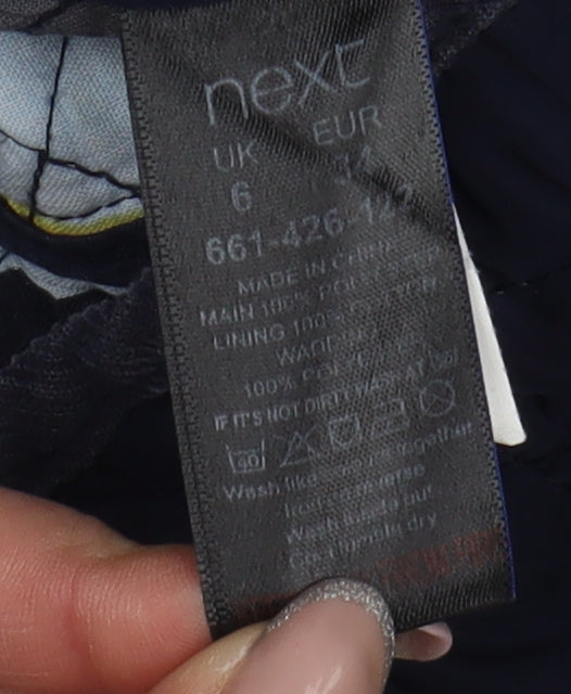 Next Women's Blue Quilted Jacket UK Size 6 Slim Fit