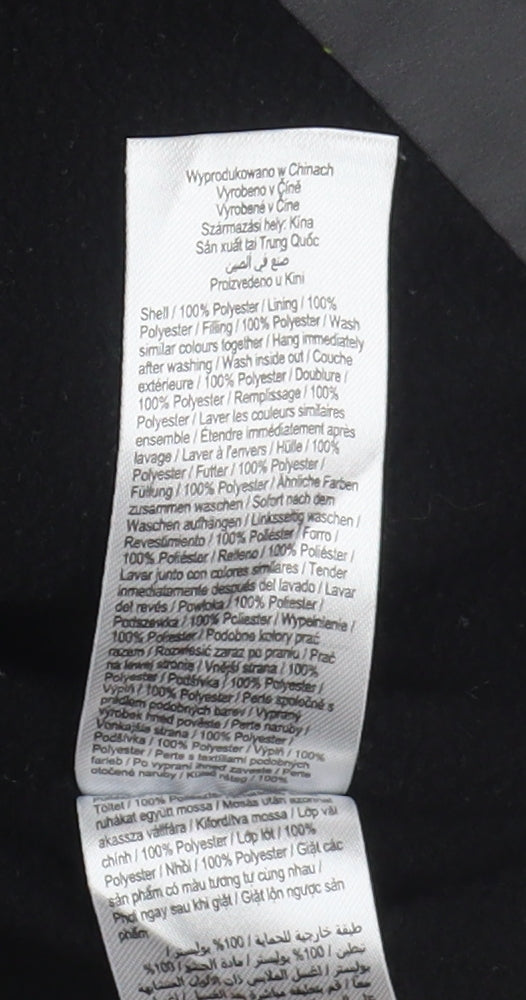 Batman Boys Black Puffer Jacket 4-5Y Hooded Winter Warm