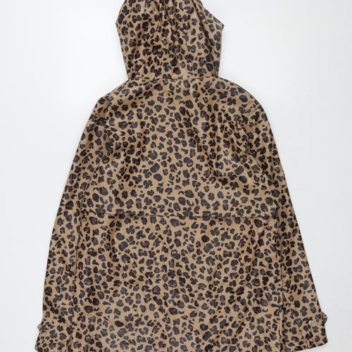 Marks and Spencer Women's Beige Leopard Rain Coat Size 8