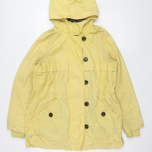 Next Women's Yellow Hooded Jacket Size 12