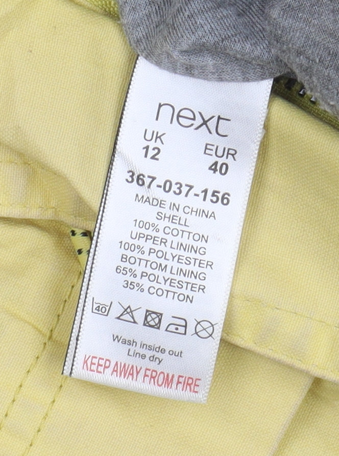 Next Women's Yellow Hooded Jacket Size 12