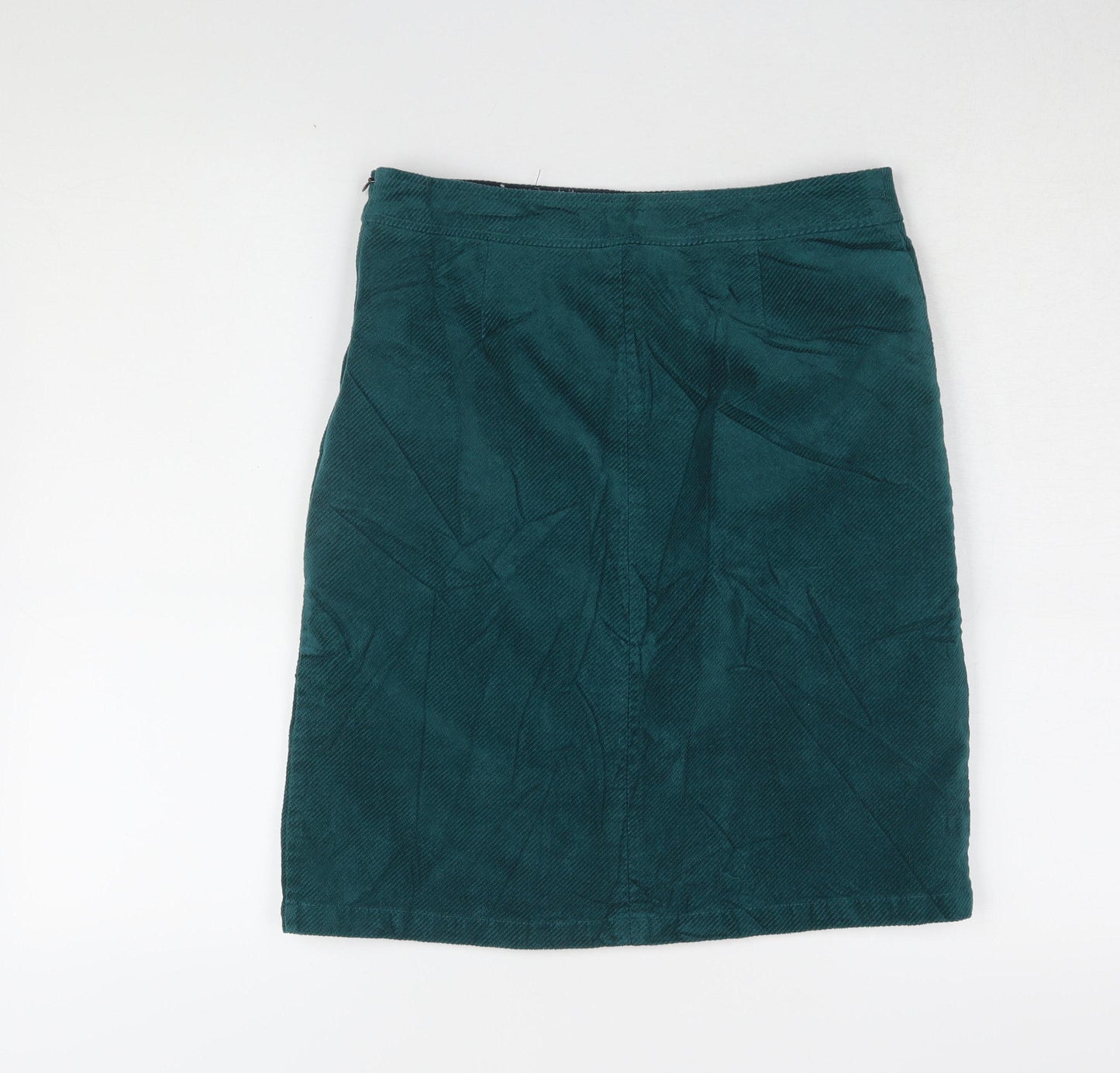 White Stuff Women's Green Corduroy Pencil Skirt Size 8