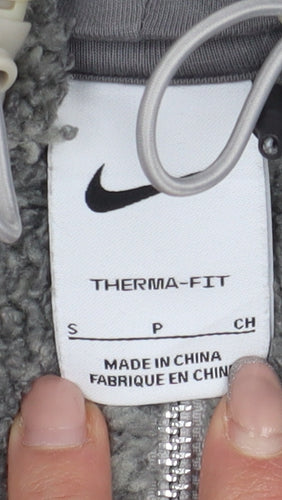 Nike Grey Women's Hooded Puffer Jacket S