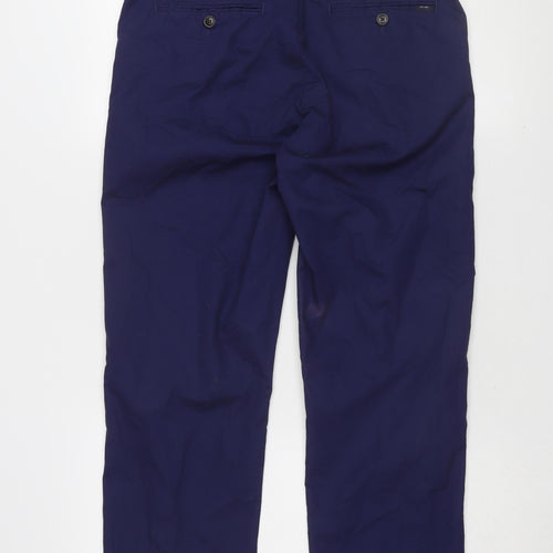 Marks and Spencer Blue Men's Chino Trousers 32 Regular