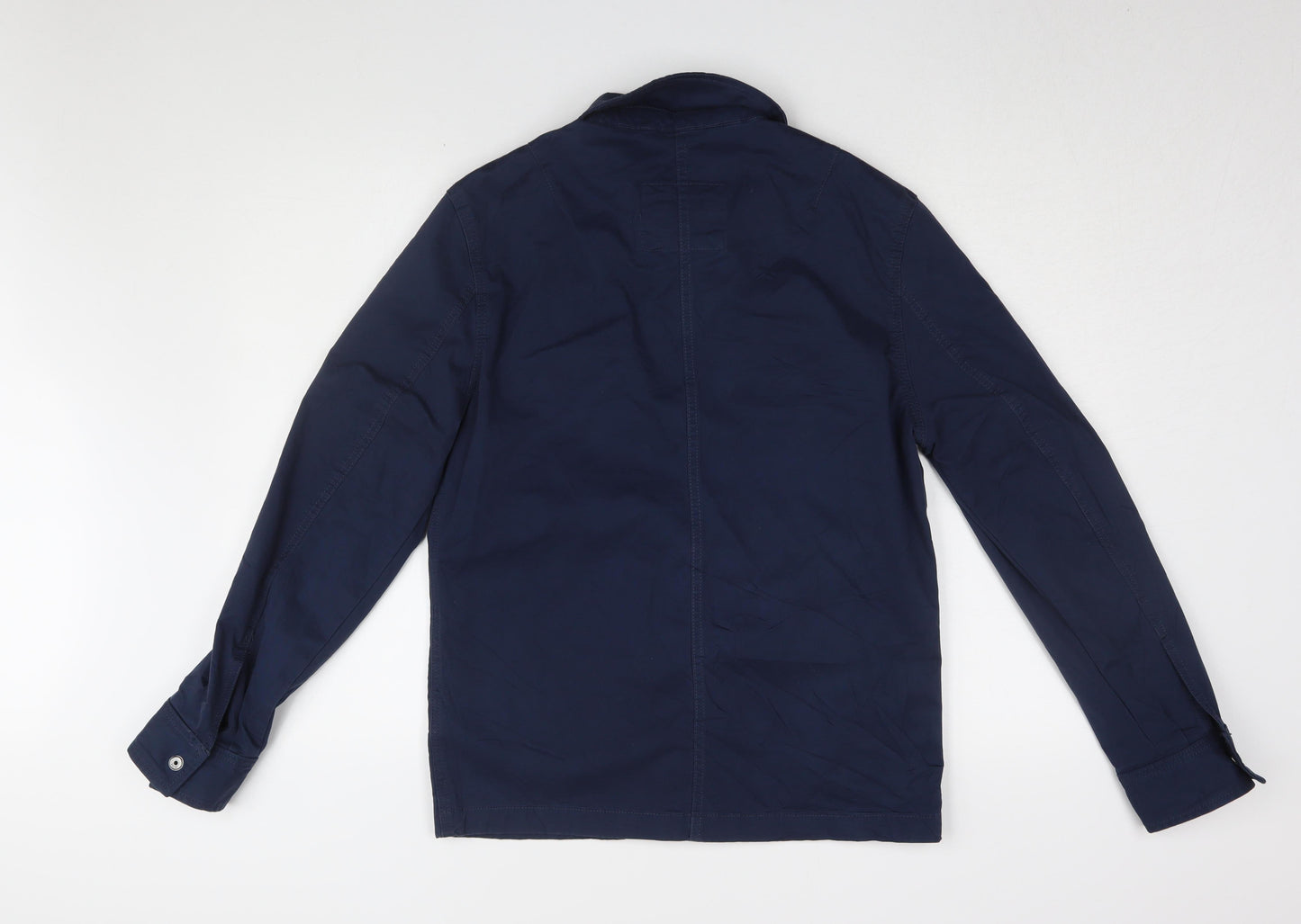 Marks and Spencer Men's Blue Jacket, Size S, Cotton Blend