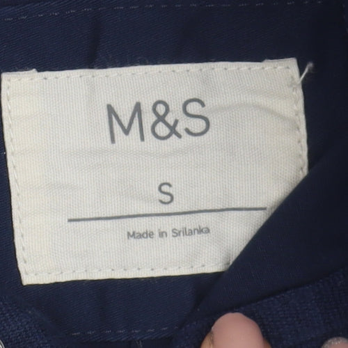 Marks and Spencer Men's Blue Jacket, Size S, Cotton Blend