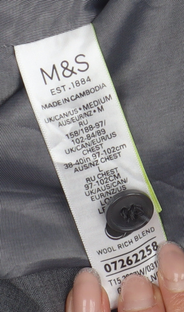 Marks and Spencer Men's Grey Waistcoat 38L