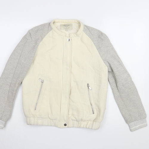 Zara Women’s Grey Basic Jacket S - Versatile & Stylish