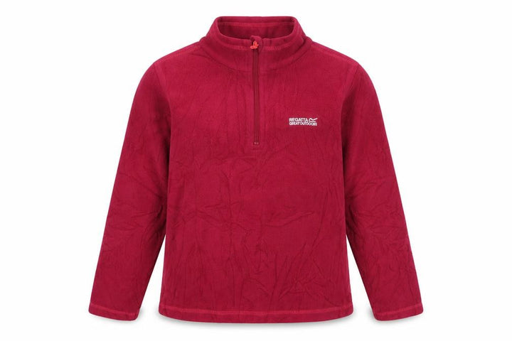 Regatta Girls Red Fleece 1/4 Zip Sweatshirt 11-12 Yrs