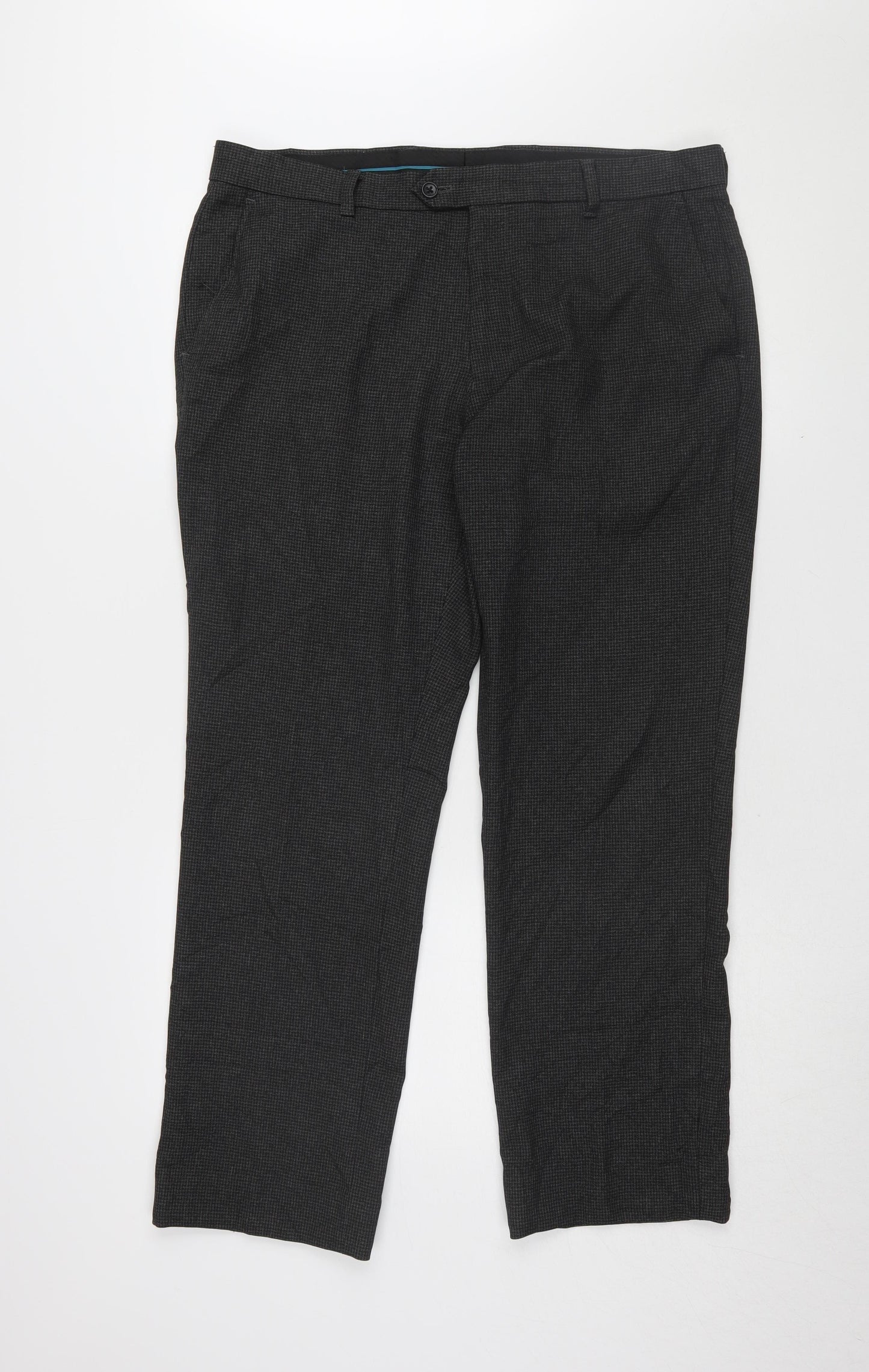 Next Men's Black Dress Pants, Size 36, Regular Fit