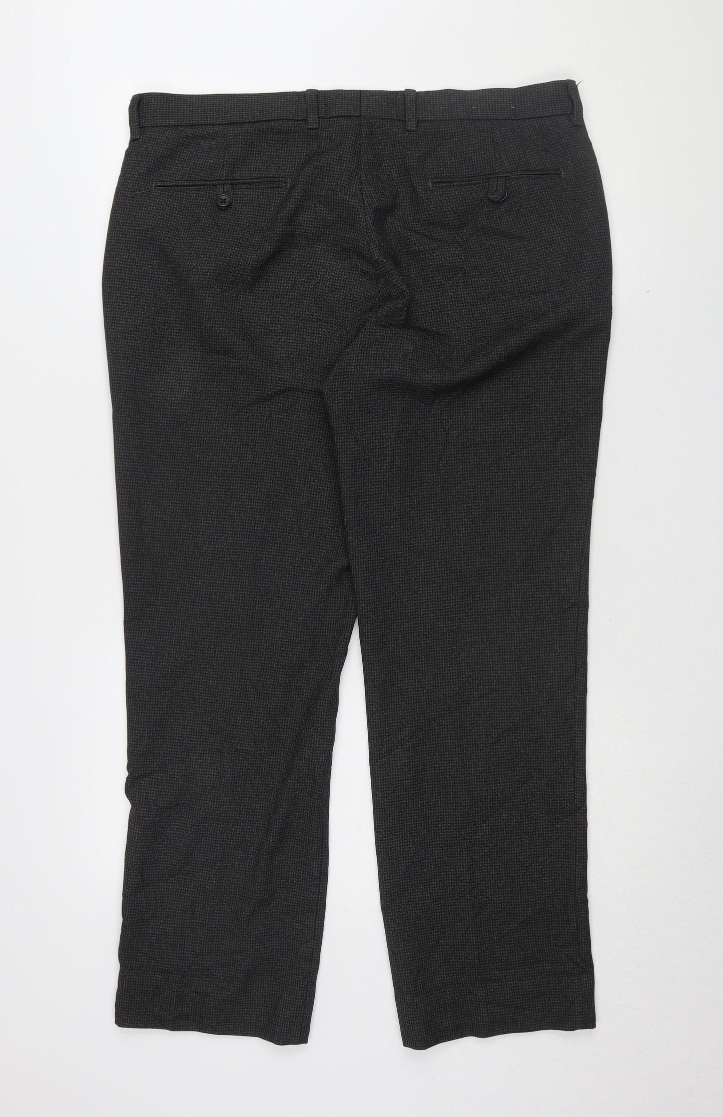 Next Men's Black Dress Pants, Size 36, Regular Fit