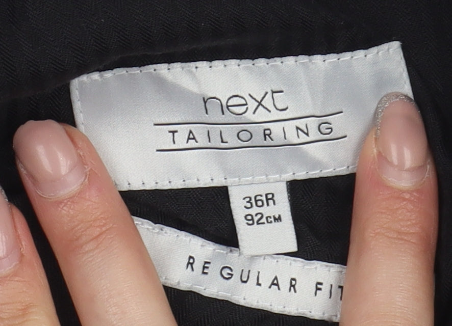 Next Men's Black Dress Pants, Size 36, Regular Fit