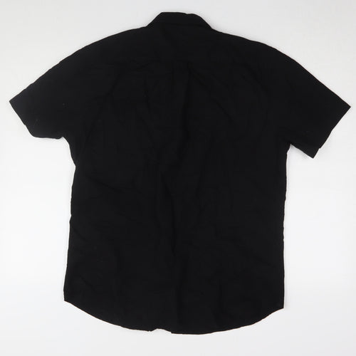 Kangaroo Poo Men's Black Medium Button-Up Shirt