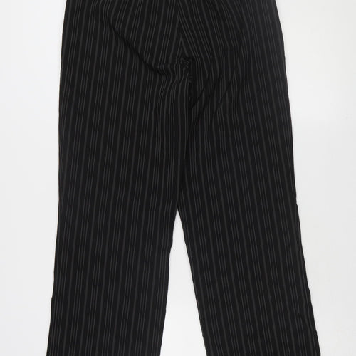 Amaranto Women's Black Striped Dress Pants Size 12