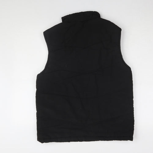 Slazenger Men's Black M Waistcoat with Zip Pockets