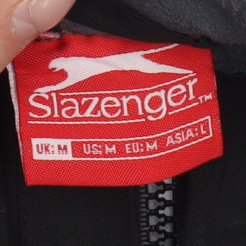 Slazenger Men's Black M Waistcoat with Zip Pockets