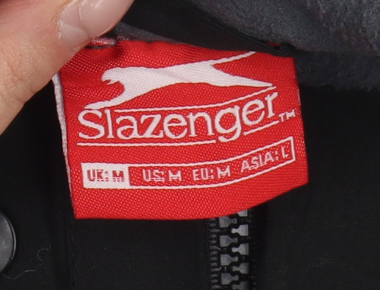 Slazenger Men's Black M Waistcoat with Zip Pockets
