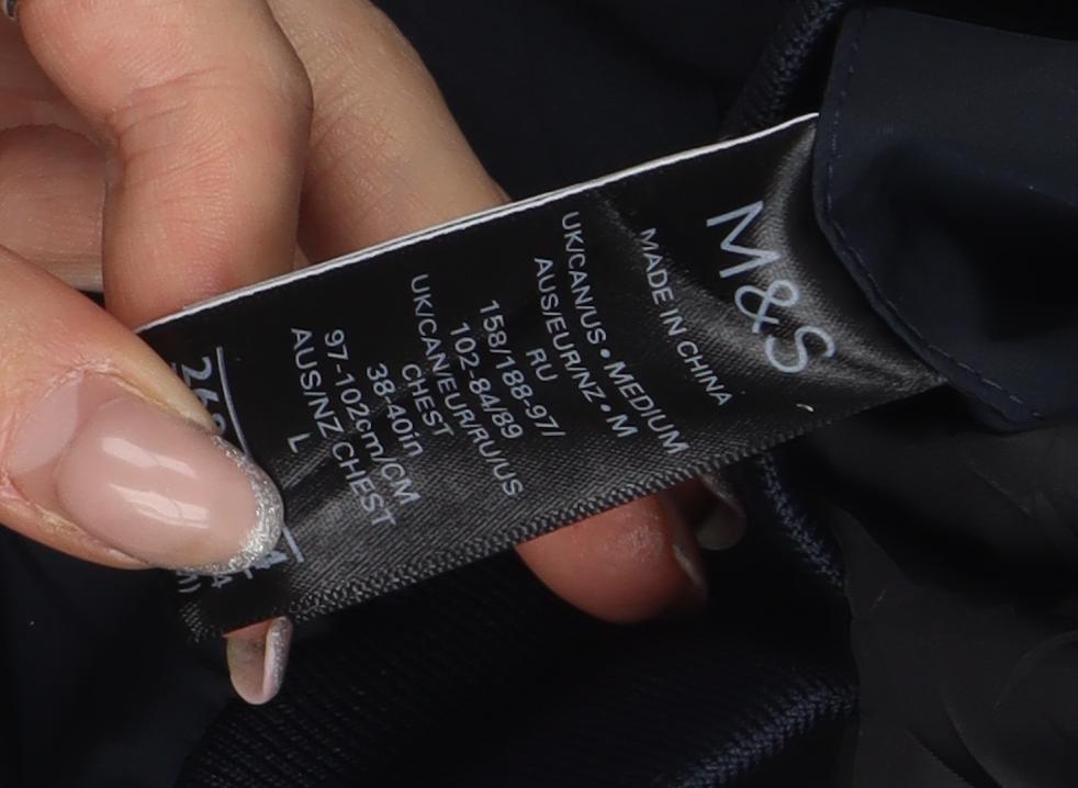 Marks and Spencer Men’s Blue Bomber Jacket M